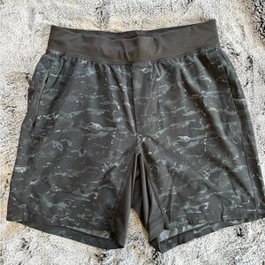 lululemon athletica Gray and Black Athletic Shorts